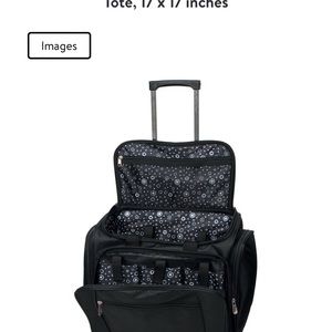 Craft storage rolling tote